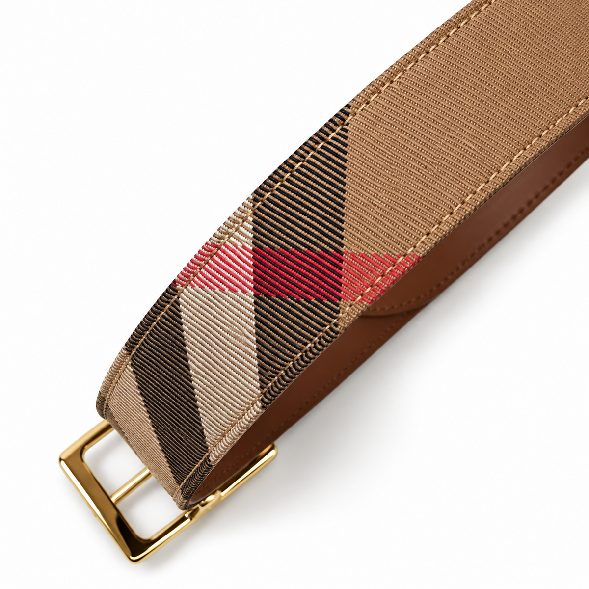 BURBERRY Reversible Brown Leather Women’s Belt 81149751