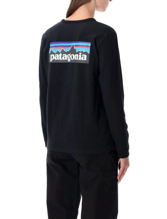 patagonia Black Long-Sleeve T-Shirt Women’s Cotton Crewneck Top 37603 BLK