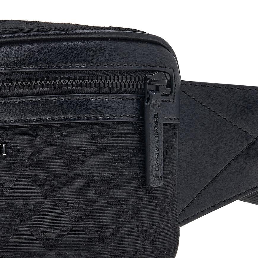 Emporio Armani Men’s Jacquard Belt Bag Crossbody