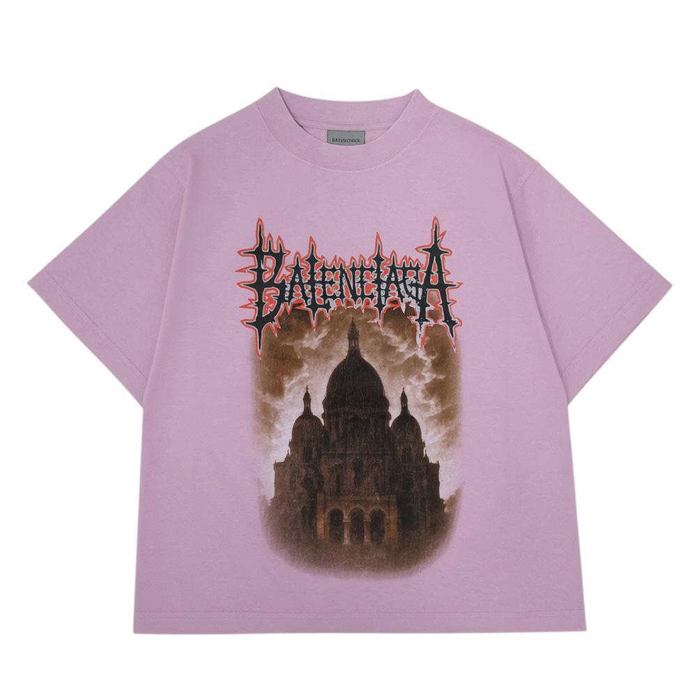 BALENCIAGA Logo Short Sleeve T-Shirt for Women