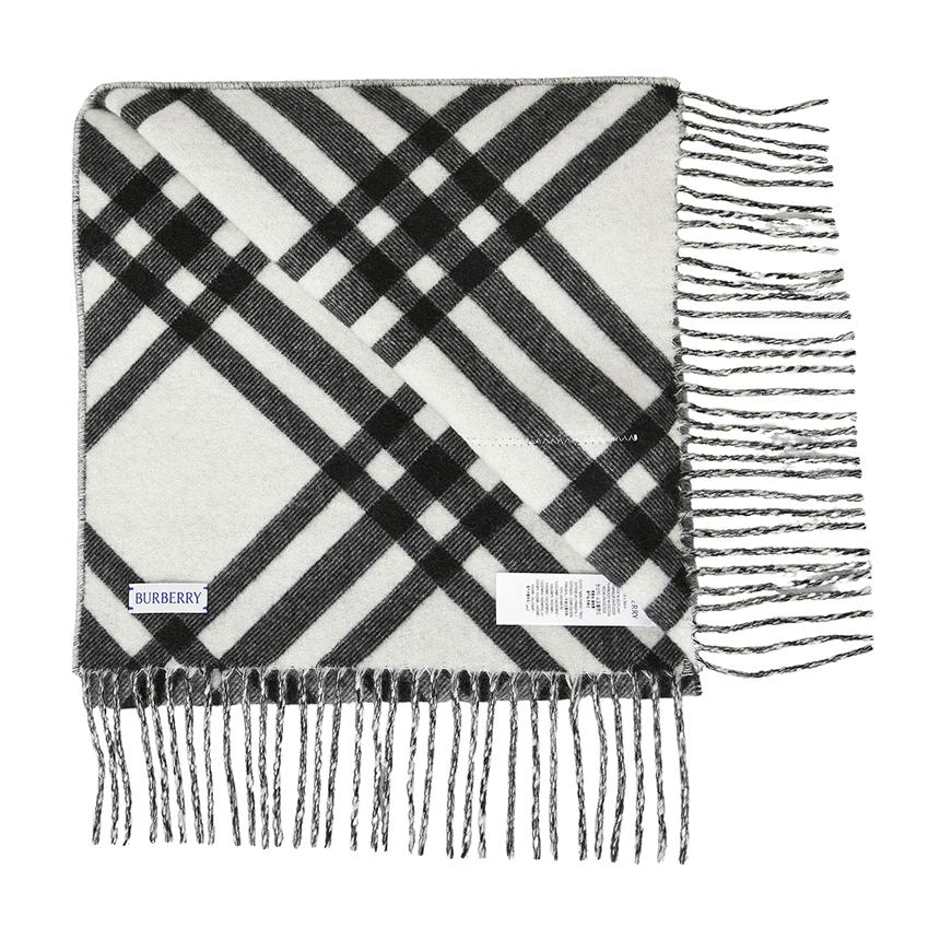 BURBERRY Checked Cashmere Scarf Unisex