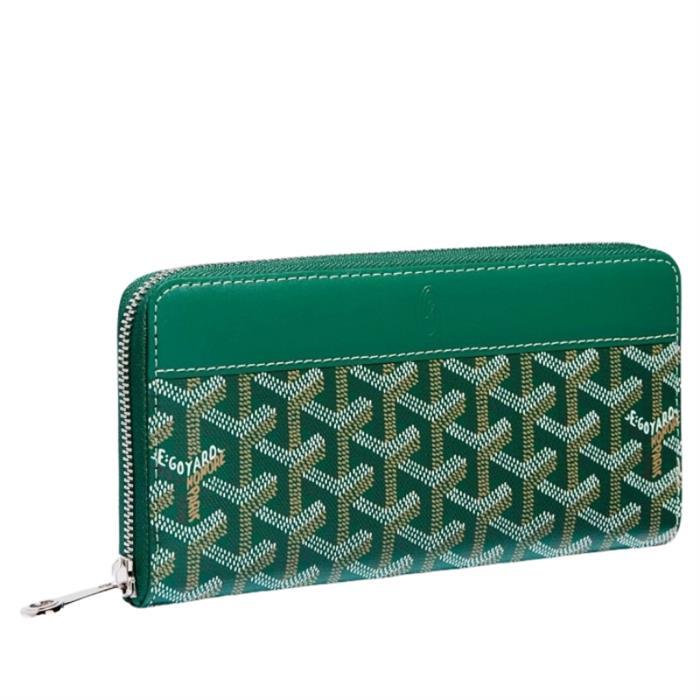 GOYARD Matignon GM Zip Around Wallet Black Leather Women’s