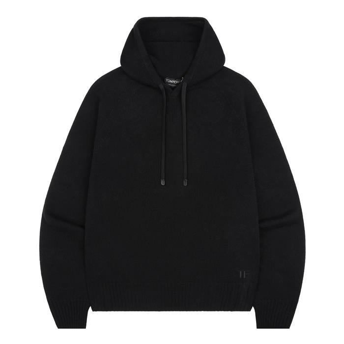 TOM FORD Black Cashmere Zip-Up Sweater