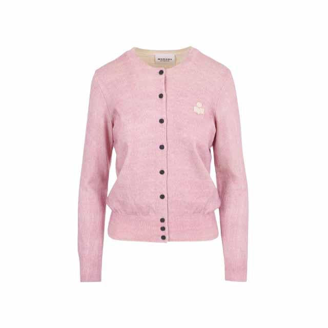 Isabel Marant Mona Padded Pink Women’s Cardigan CA0115FA C3L11E 02FP