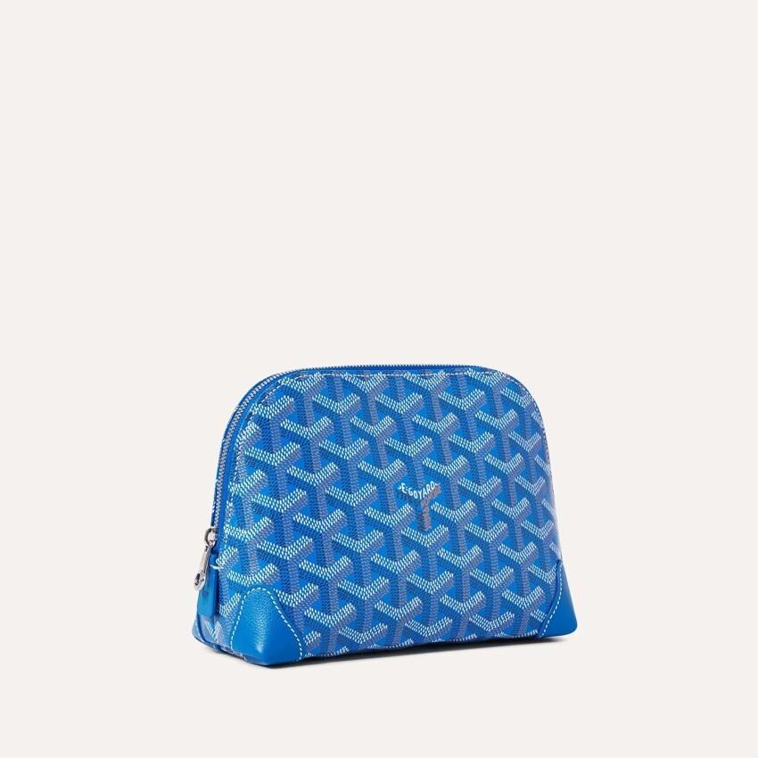GOYARD Blue Vendome Unisex Cosmetic Pouch Clutch Bag VENDOTPMLTY10 CL10