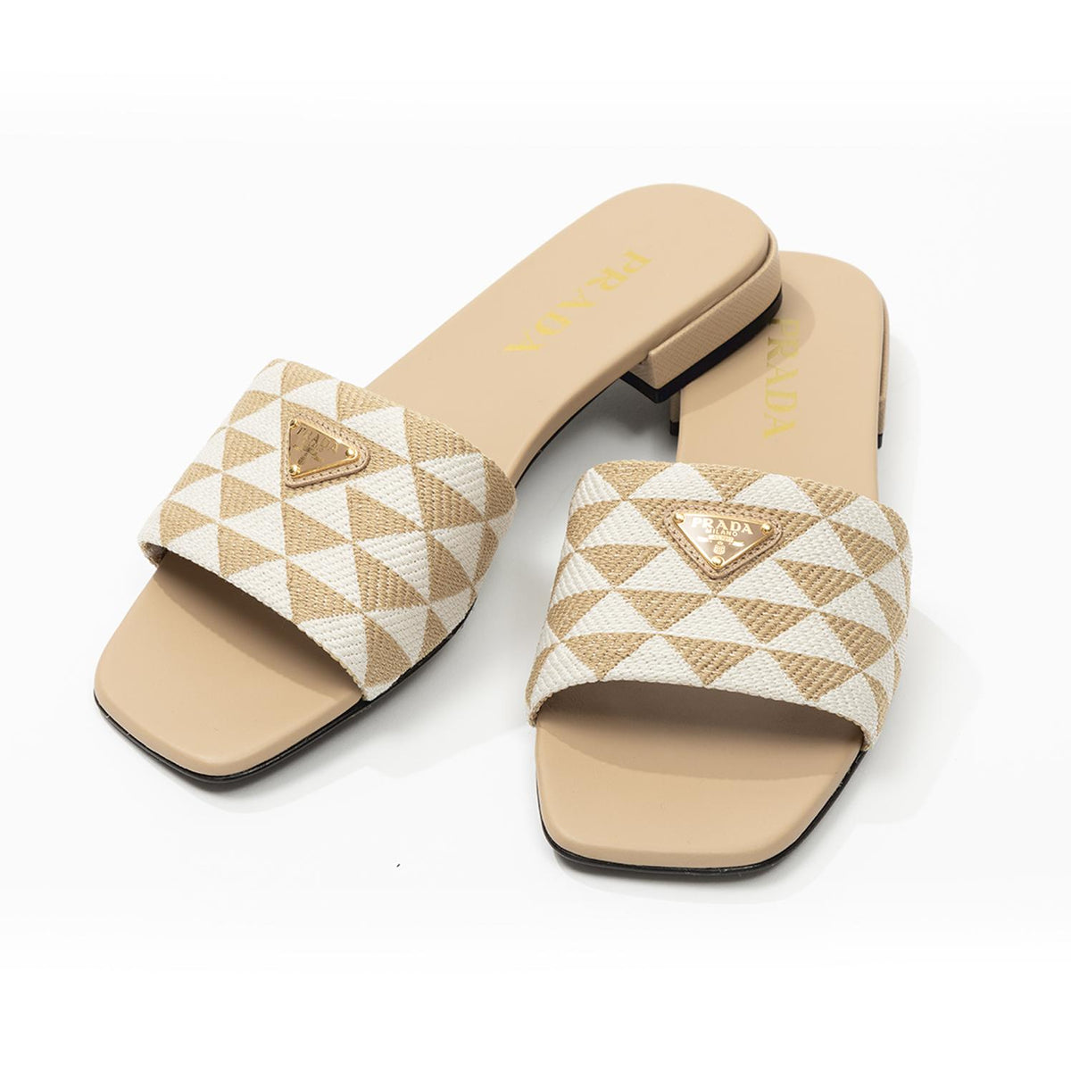 PRADA Women’s Slide Sandals Slippers 1XX637 3LK6 F0J0A