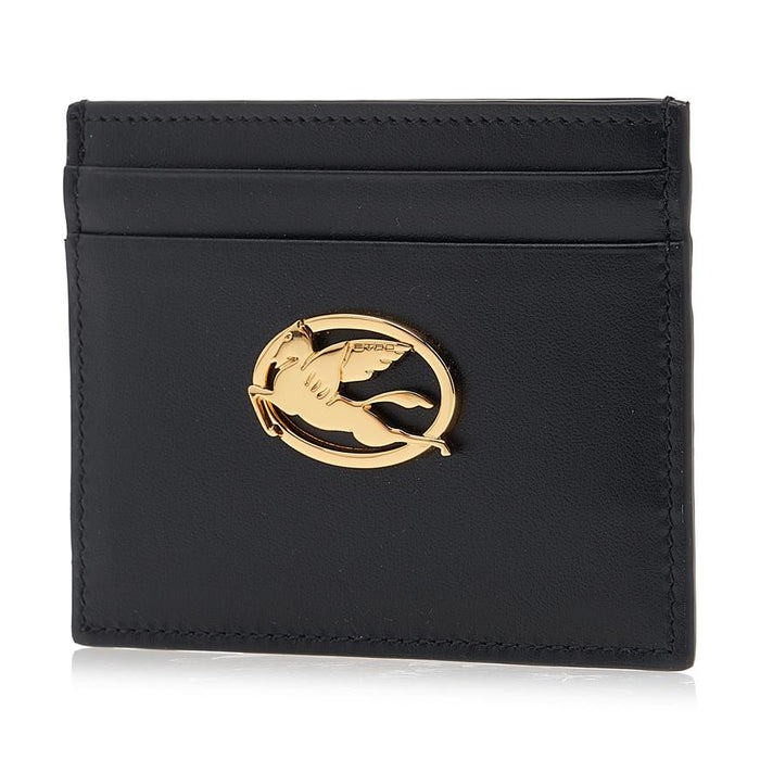 Etro Pegasus Logo Leather Card Holder for Women