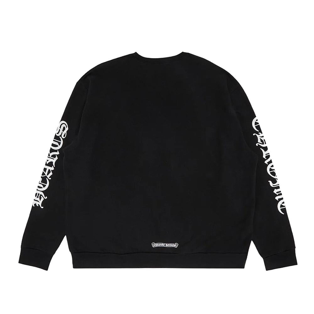 Chrome Hearts Black Crewneck Logo Sweatshirt Unisex