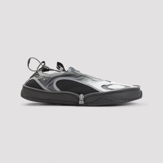 BALENCIAGA Pocket Gradient Sneakers Black White Leather Men’s