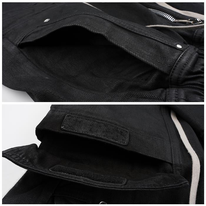 Rick Owens Darkshadow Cotton Double Cargo Jumbo Pants DU02E7398 BW 99X