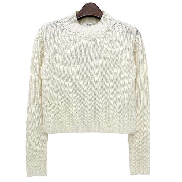 Max Mara ALOA Wool Cashmere Crop Crewneck Sweater 2421366022600 001