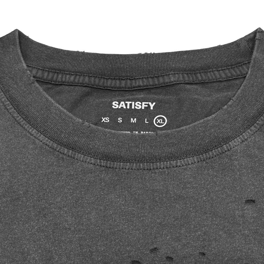 SATISFY Aged Black MothTech Short Sleeve T-Shirt 11006 AB WA 00A08