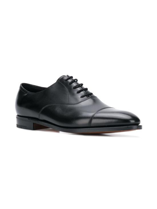 JOHN LOBB Black Leather Dress Shoes