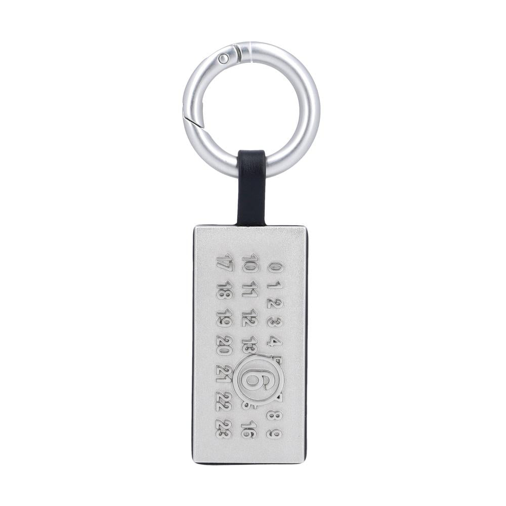 Maison Margiela Numbered Logo Keyring Keychain for Men SA5UA0005 P8885 T8013 MM6