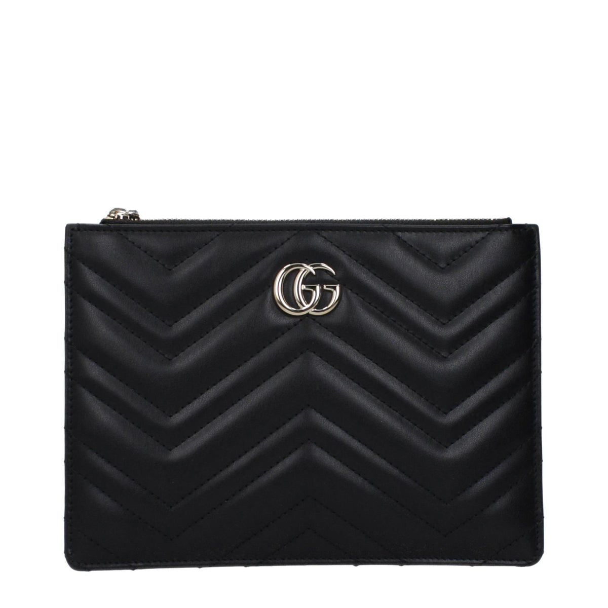 GUCCI Black Leather Clutch Bag