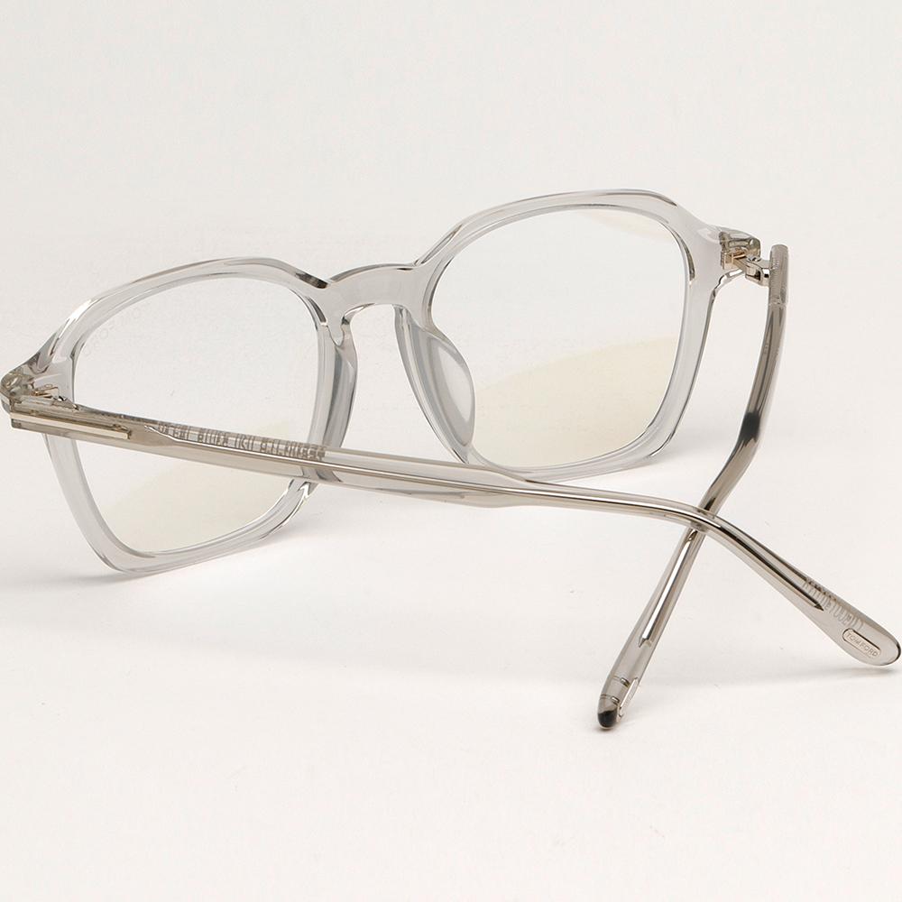 TOM FORD Clear Acetate Blue Light Blocking Unisex Eyeglasses TF6101 DB 020