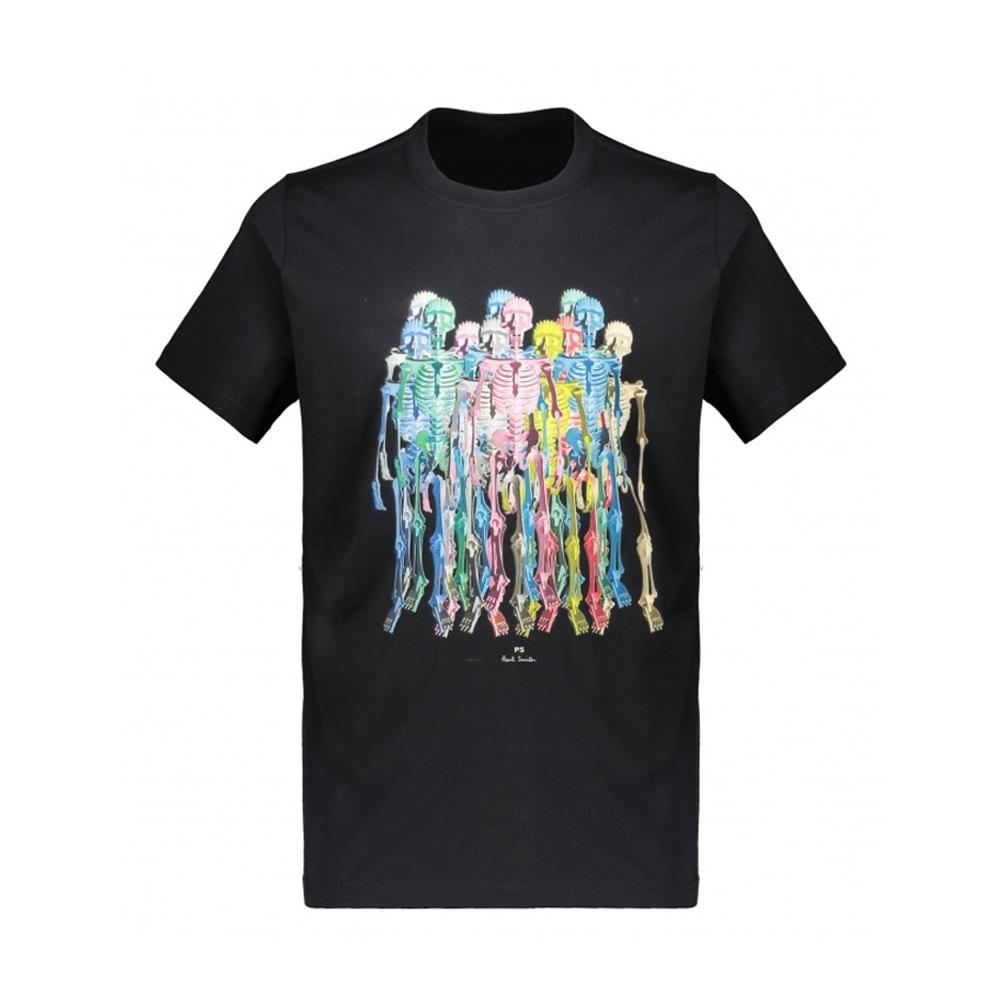 Paul Smith Color Skeleton Print T-Shirt for Men M2R 011R KP3820 79