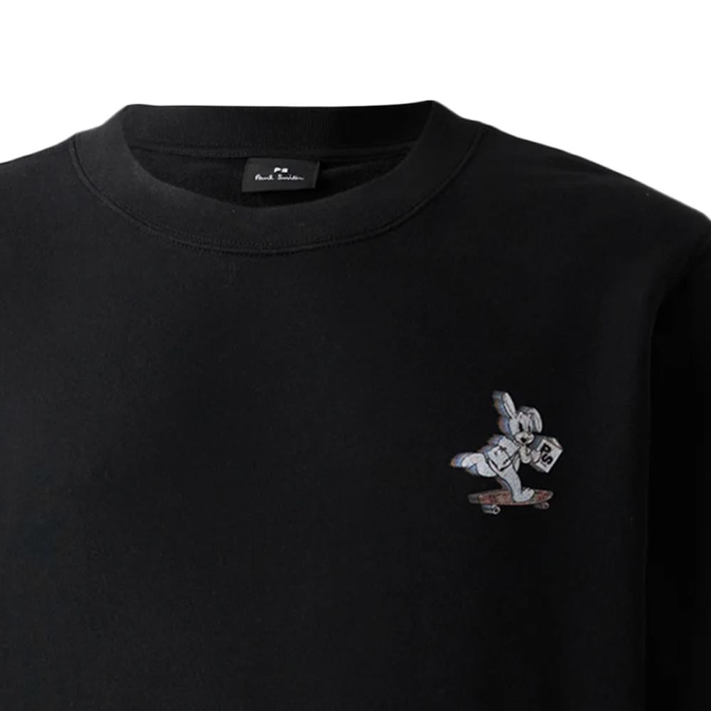 Paul Smith Skate Bunny Print Black Sweatshirt for Men M2R 668U TP5251 79