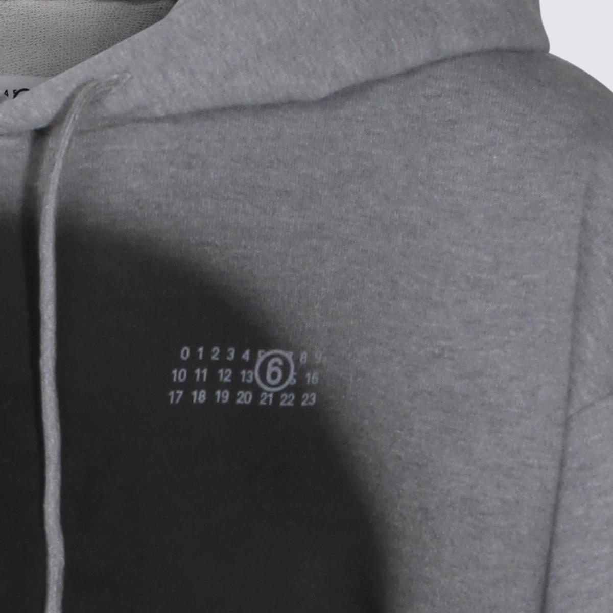 Maison Margiela Cotton Hoodie Women’s Pullover Sweatshirt Gray