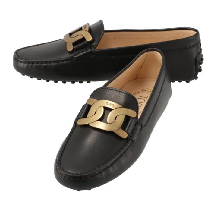 Tods Gommino Kate Leather Driving Loafers Black Women’s