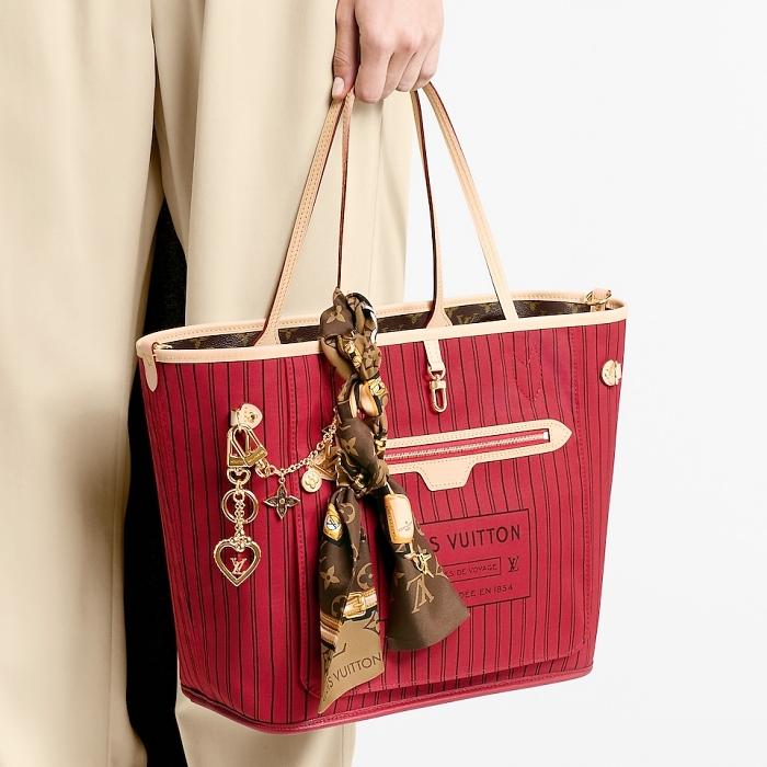 Louis Vuitton Neverfull Bandouliere Inside Out MM Shoulder Bag M12096