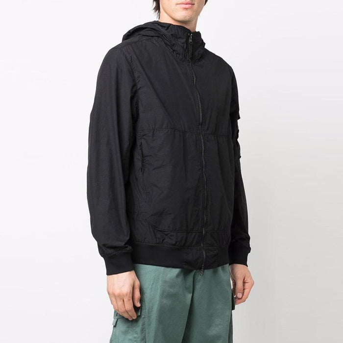 STONE ISLAND Naslan Light Watro Hooded Jacket Black 761540632 V0029