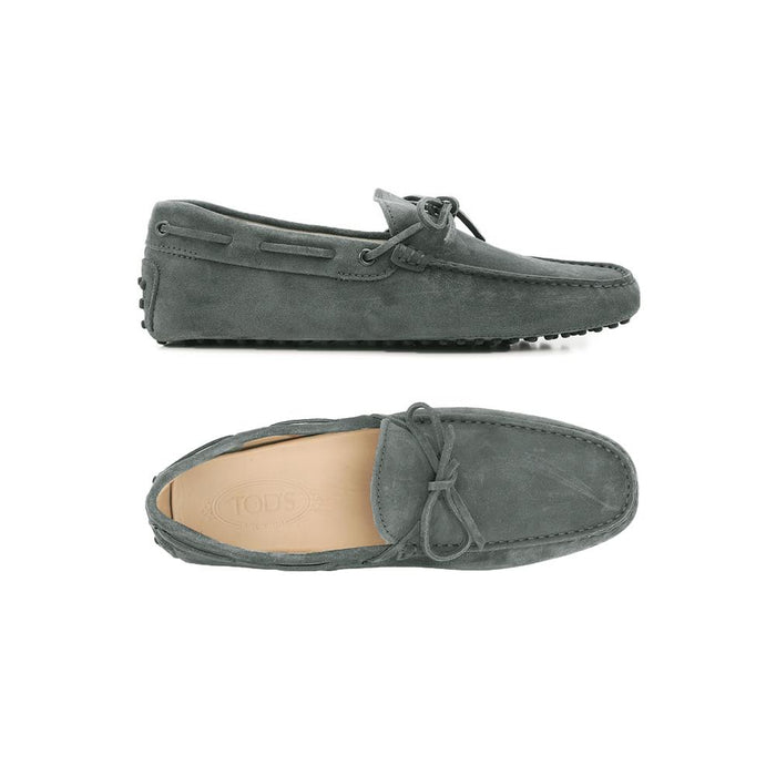 Tods New Gommino Suede Driving Loafers Dark Gray Men’s