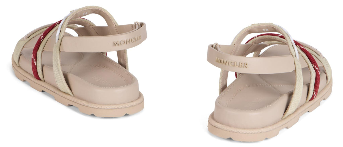 Moncler Leather Slide Sandals Women’s Black