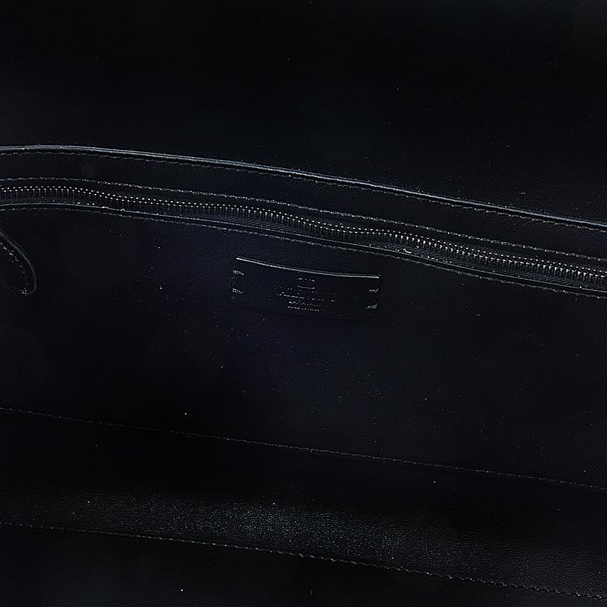 VALENTINO Garavani Signature V Logo Tote Bag Black Leather
