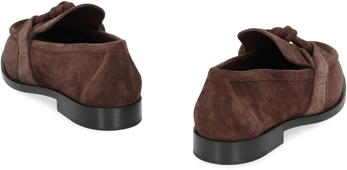 Bottega Veneta Brown Leather Loafers