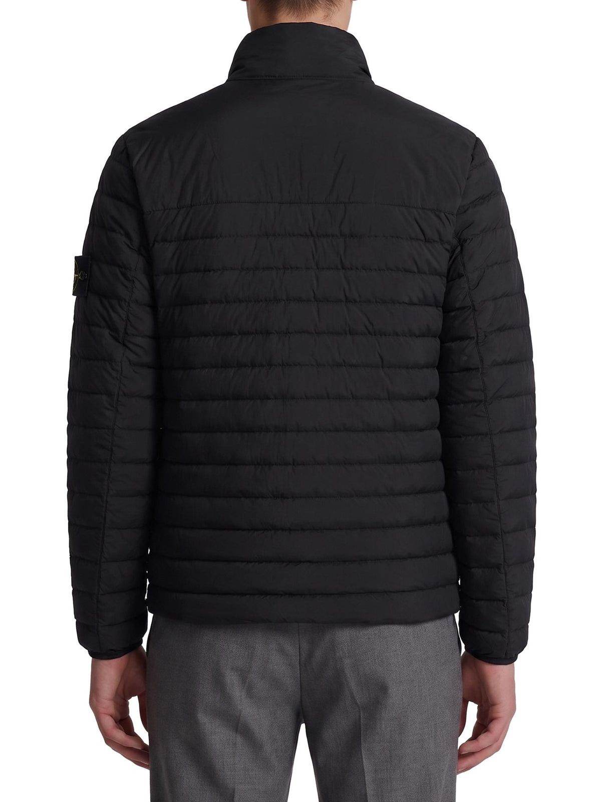 STONE ISLAND Black Down Puffer Jacket Men