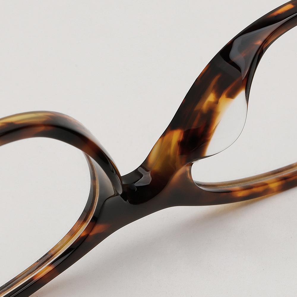 Miu Miu Leopard Oval Acetate Eyeglass Frames Asian Fit Unisex MU09XVF VAU 1O1