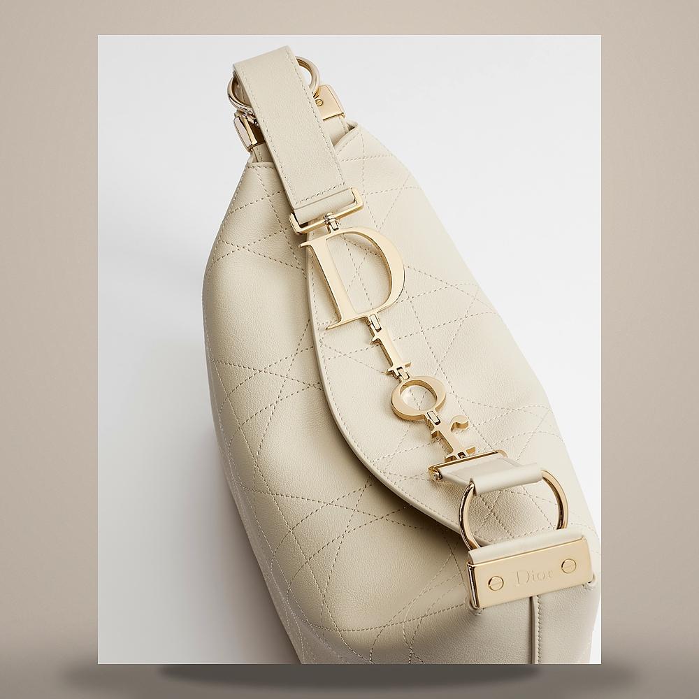 DIOR Dioriviera Medium Crea Flap Macro Cannage Grained Calfskin C M1412OUVK M79U