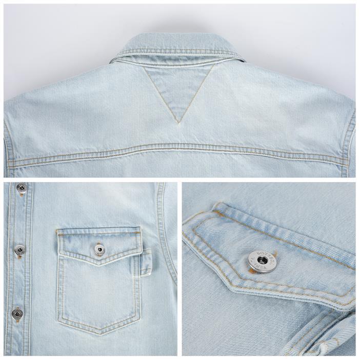 Bottega Veneta Extra Bleach Oversized Denim Shirt 813505 V4ZR0 4132