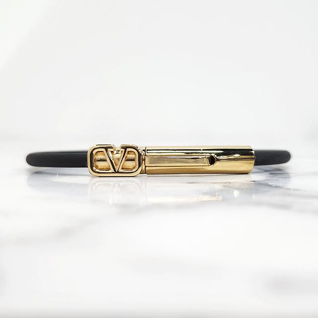 VALENTINO V Logo Signature Bracelet Men’s Accessory 4Y2J0R51 ZBL 0NO