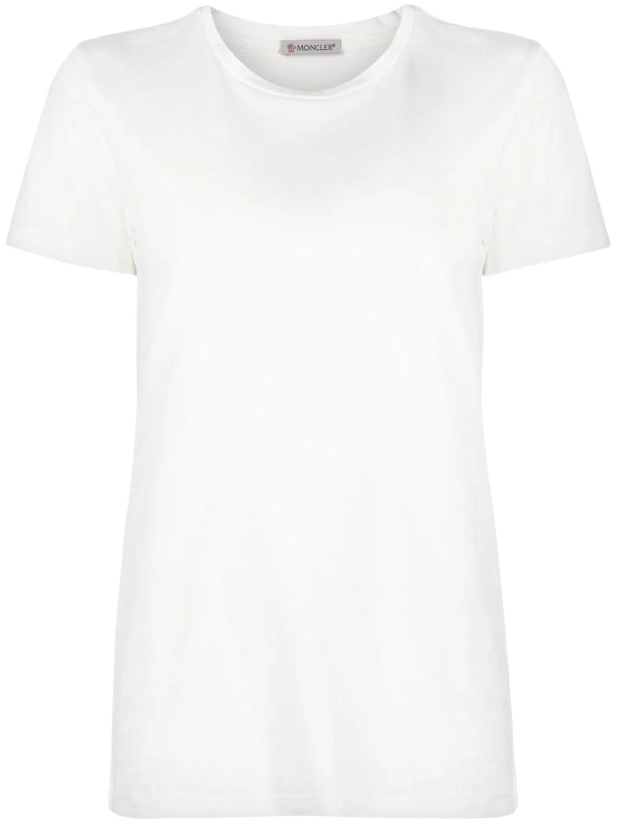Moncler Short Sleeve Cotton T-Shirt White Women's Top