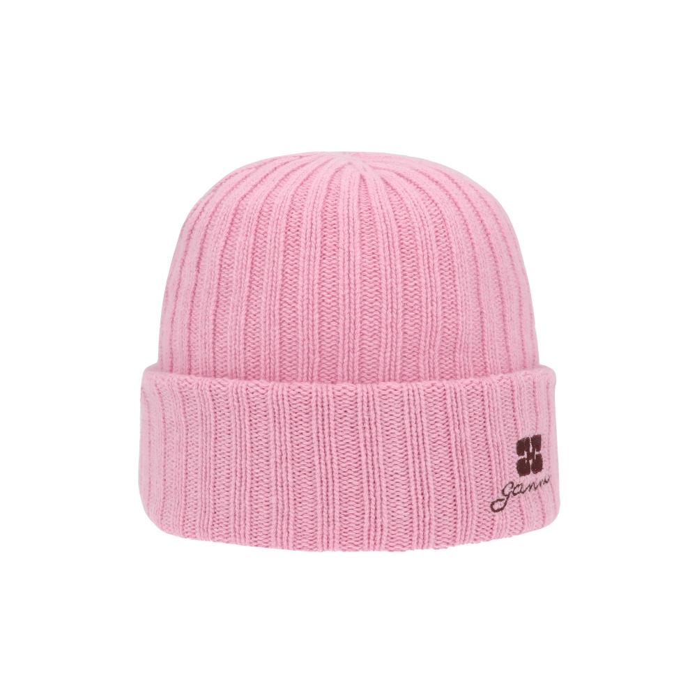 GANNI Logo Embroidered Beanie Hat for Women B3020103 04T