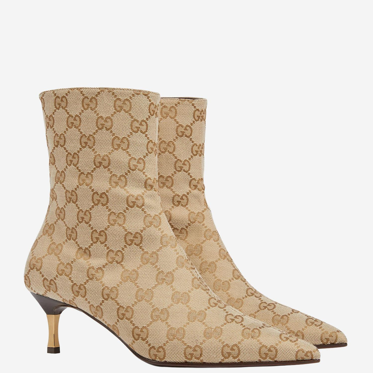 GUCCI Black Leather Ankle Boots