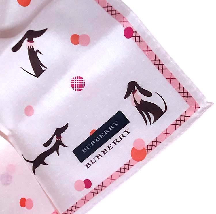 BURBERRY Dachshund Polka Dot Vintage Petite Scarves Set Unisex