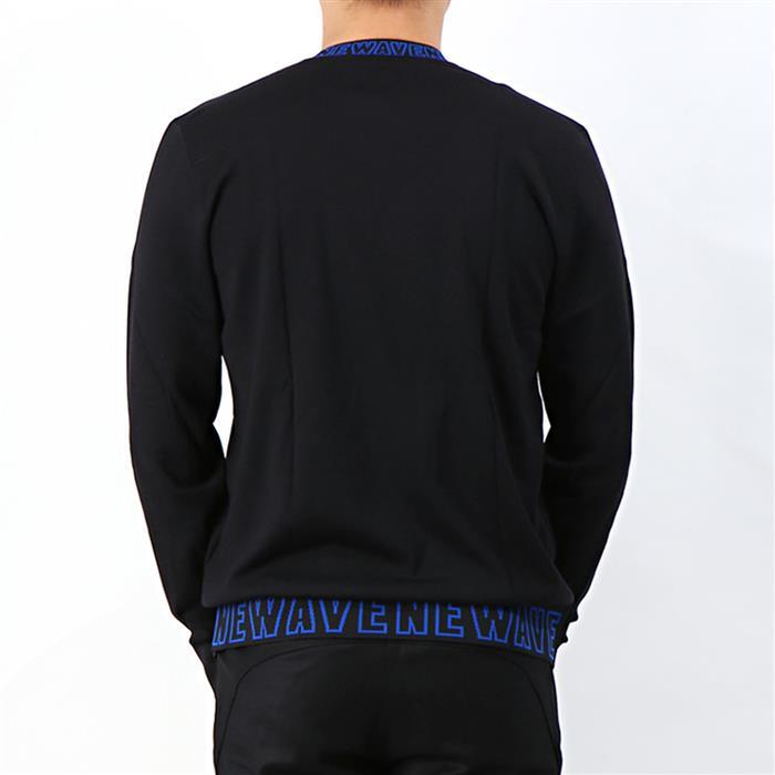 DIOR Blue Front Line Round Neck Knit Sweater for Men