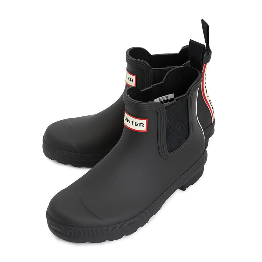 HUNTER Original Chelsea Backstrap Women’s Rain Ankle Boots WFS2354RMA BLK