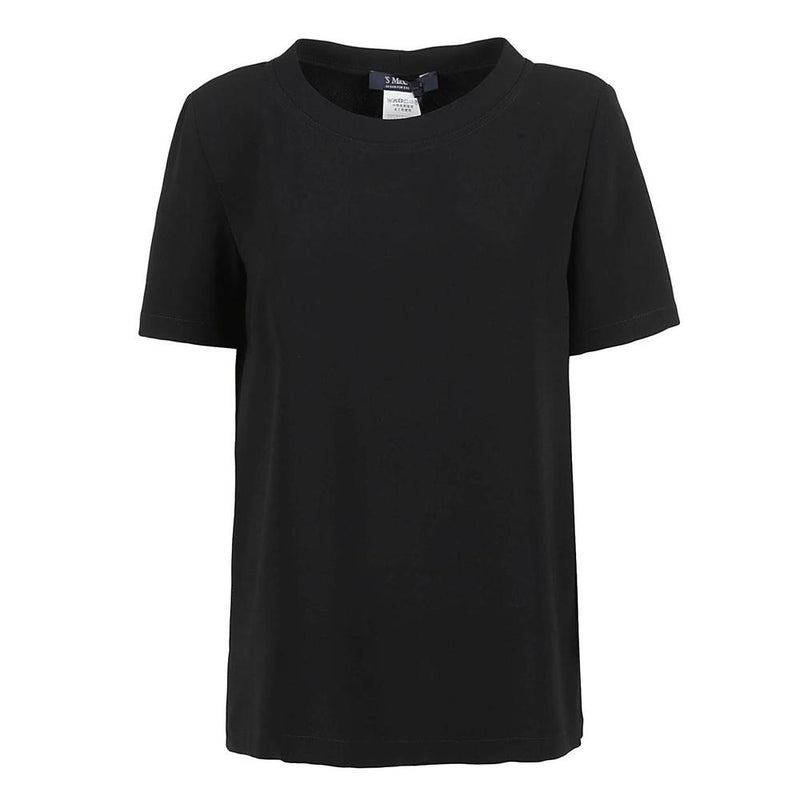 Max Mara Black Cady Tessile T-Shirt