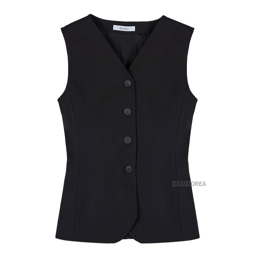 Max Mara Fornovo Wool Blend Sleeveless Vest Jacket for Women 004