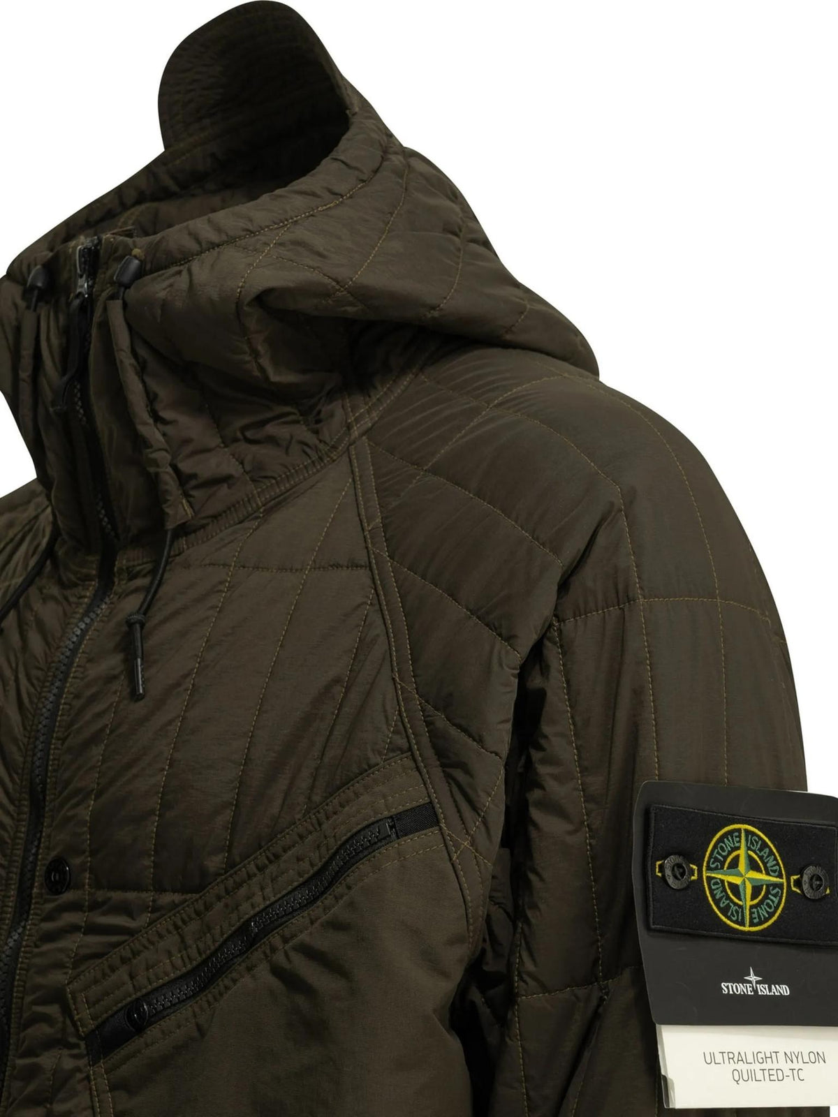 STONE ISLAND Black Down Puffer Jacket for Men