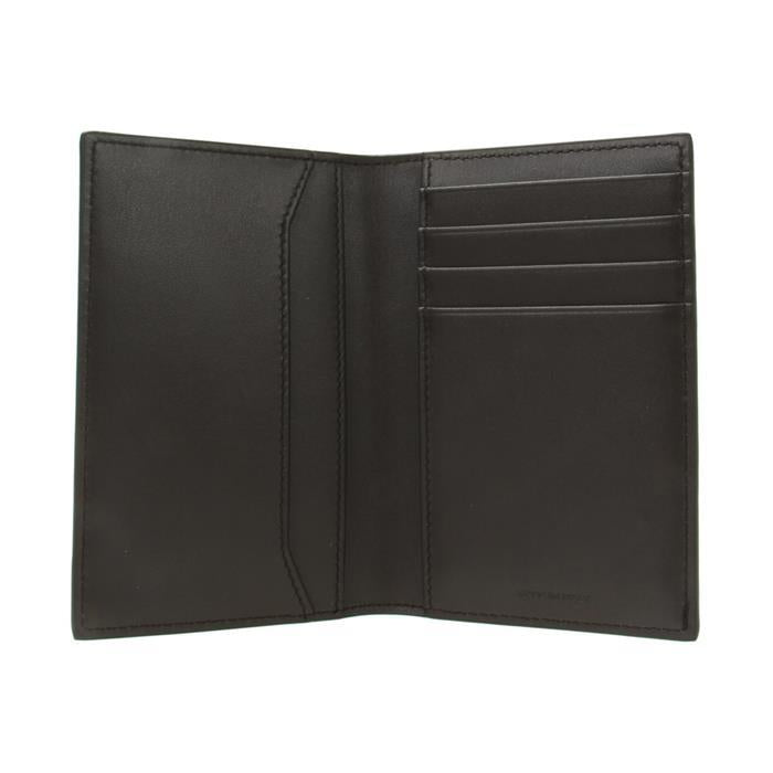 CELINE Vertical Card Holder Wallet Black Leather