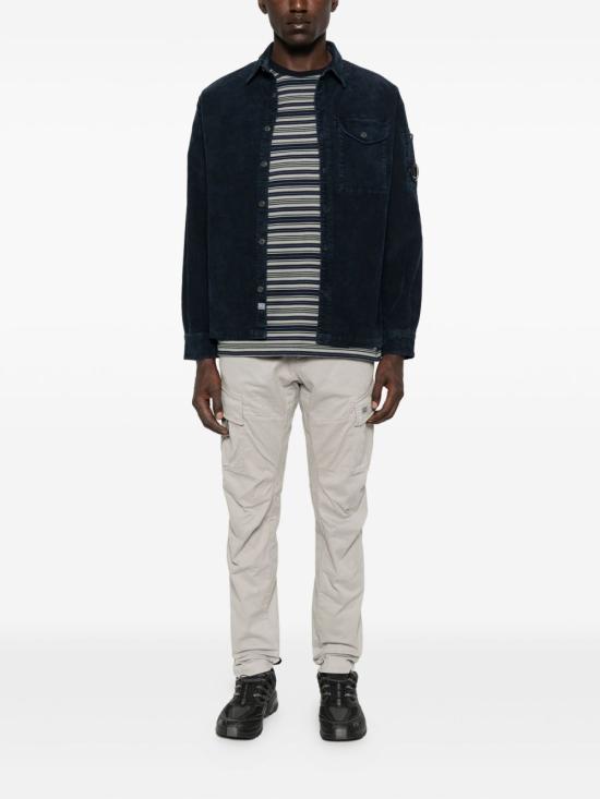 CP Company Corduroy Lens Long-Sleeve Button Shirt Total Eclipse