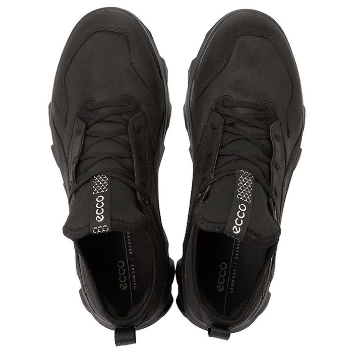 ecco Men’s Leather Low-Top Sneakers Black