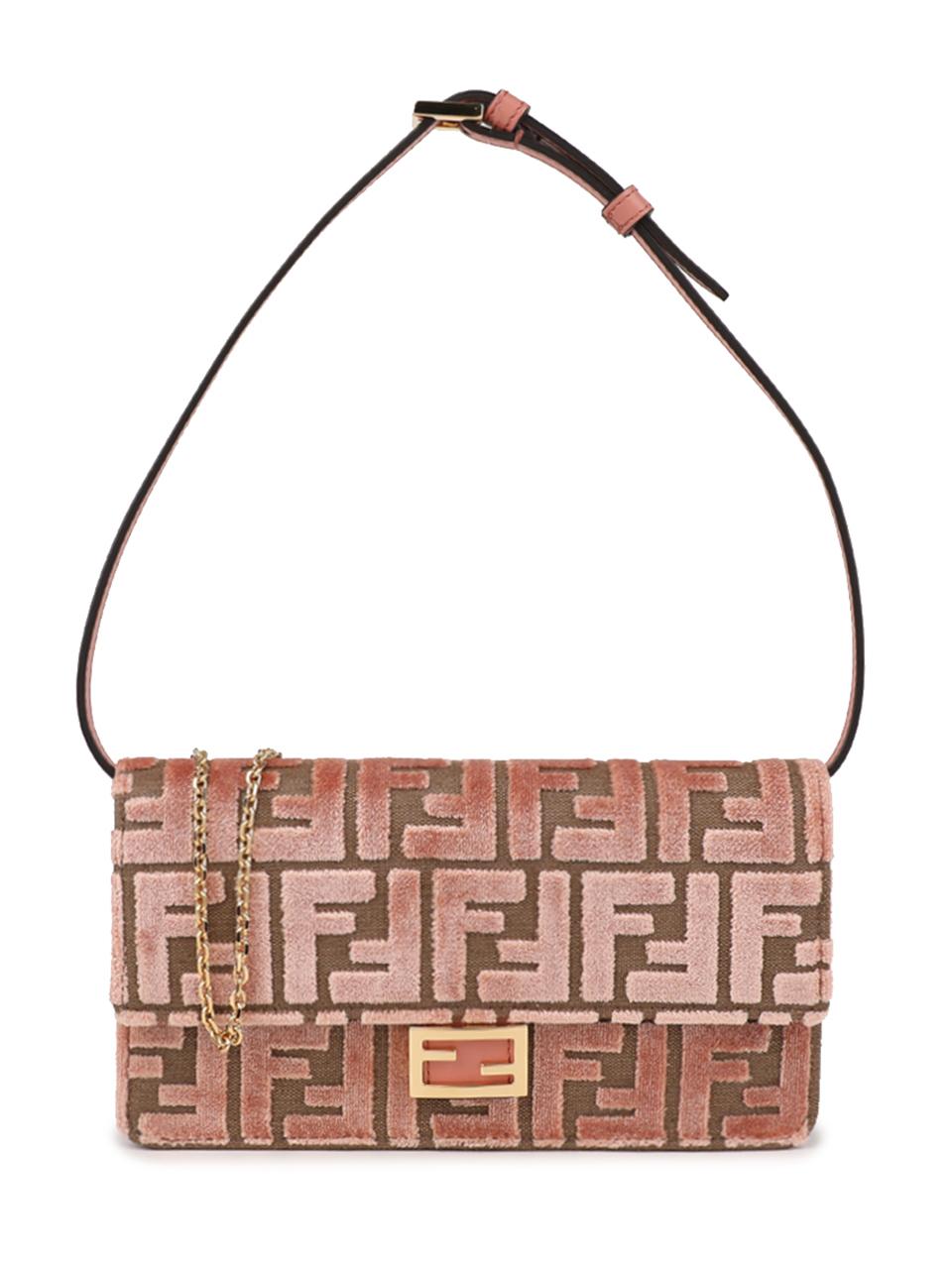 FENDI Baguette Leather Clutch Bag 8M0498 AT14 F13VM