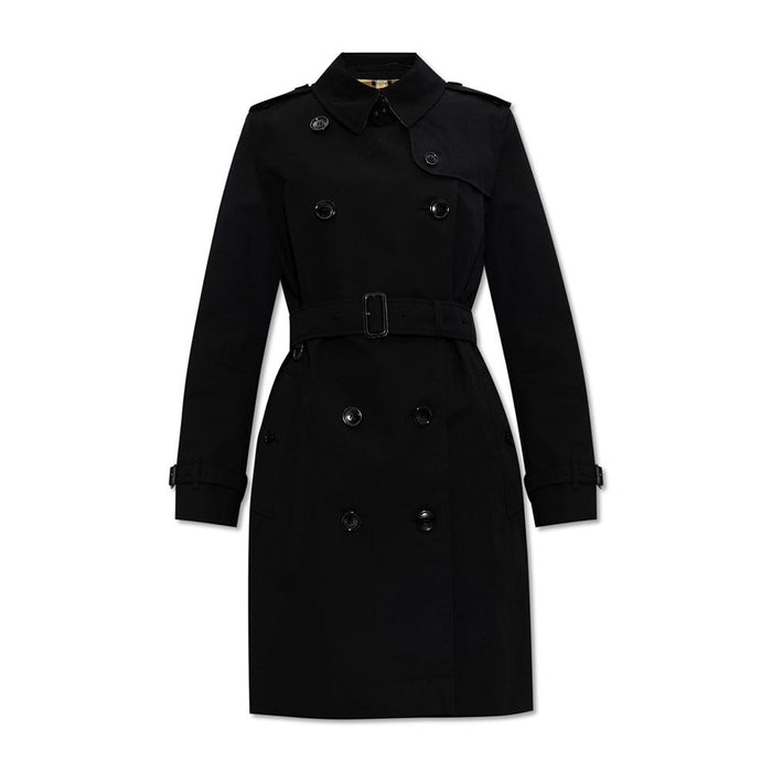 BURBERRY Black Kensington Heritage Trench Coat