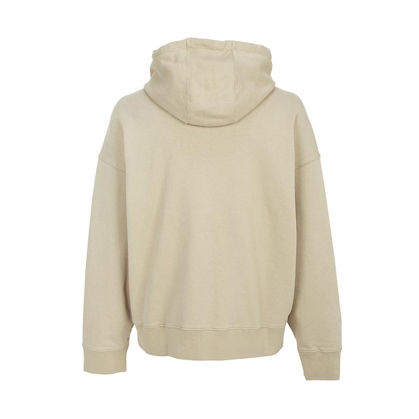 Maison Kitsune Fox Head Logo Men’s Hoodie Gray Cotton Pullov PM00706 KM0340 0302